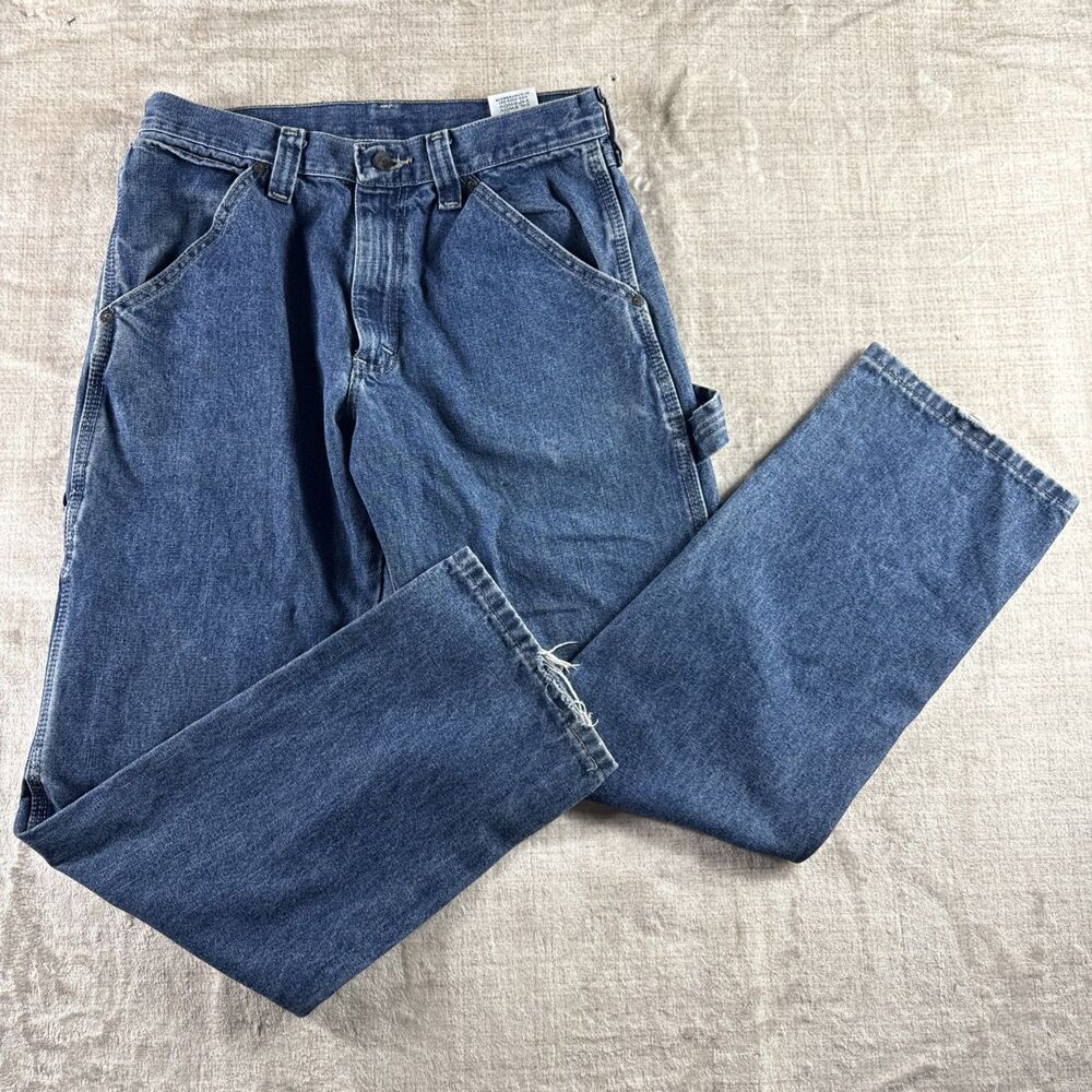 Wrangler Retro Slim Boot Jeans Mens 30x30 Blue Wash Stretch Denim 7 Pocket
